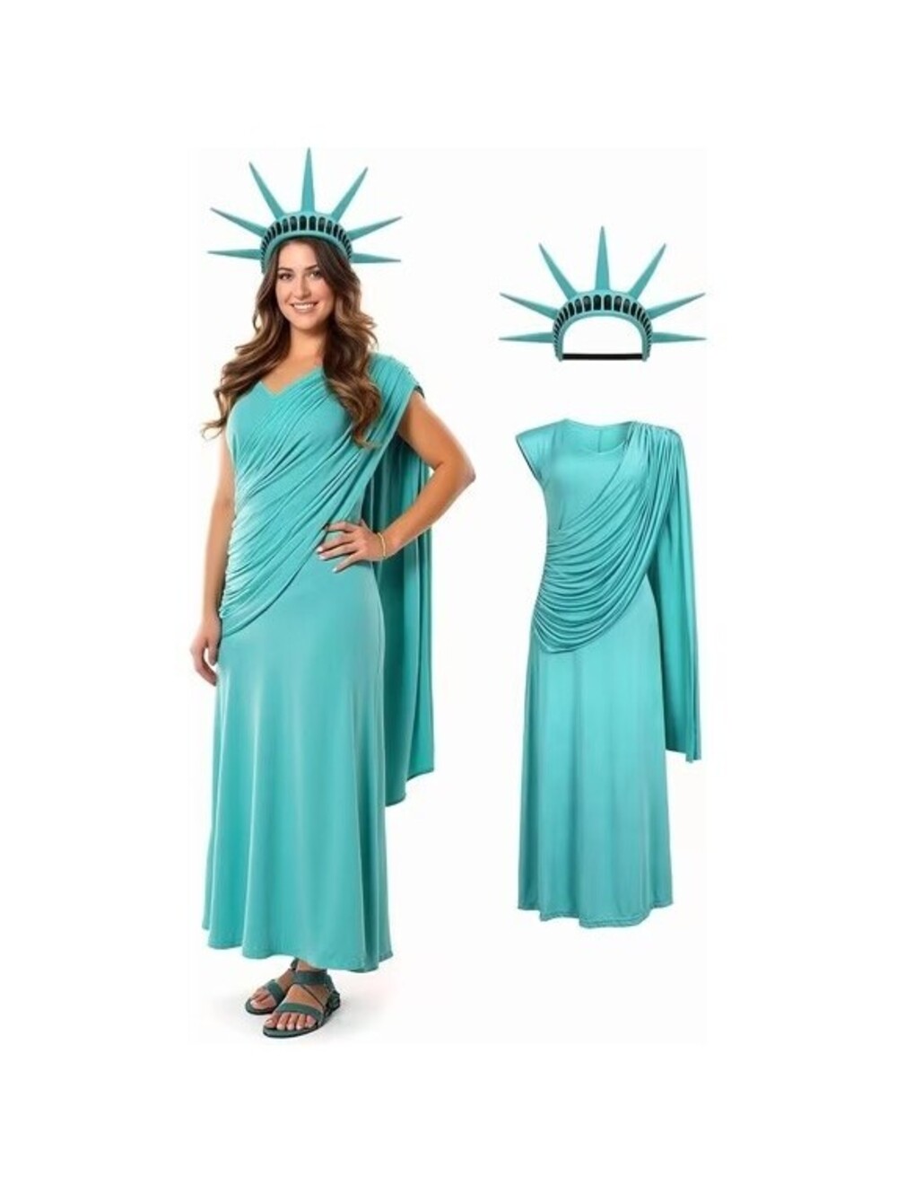Lady Liberty adult costume size large